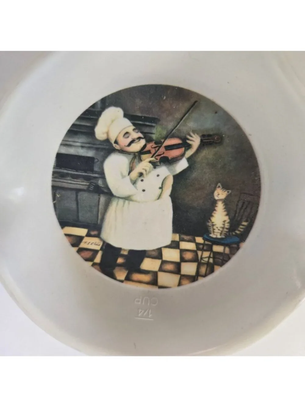 Vintage Range Kleen Mfg. Spoon Rest Chef Measuring Cup Stovetop Cottagecore
